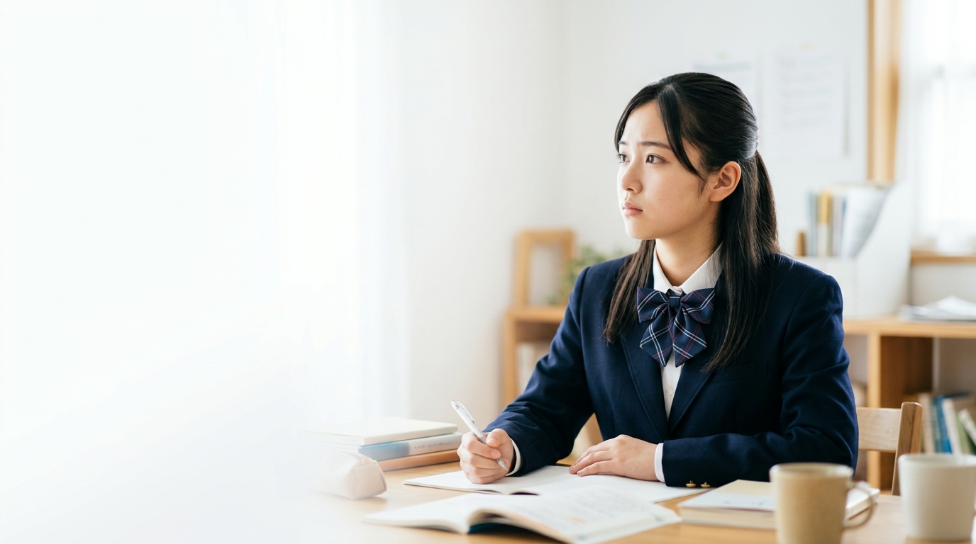 偏差値34からの逆転合格を目指し真剣に思考する生徒
